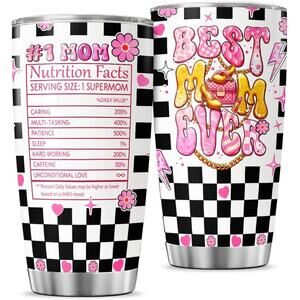 Stainless Steel Women's 16 oz Tumbler "BEST MOM EVER" New Gift Boxed *NWT*